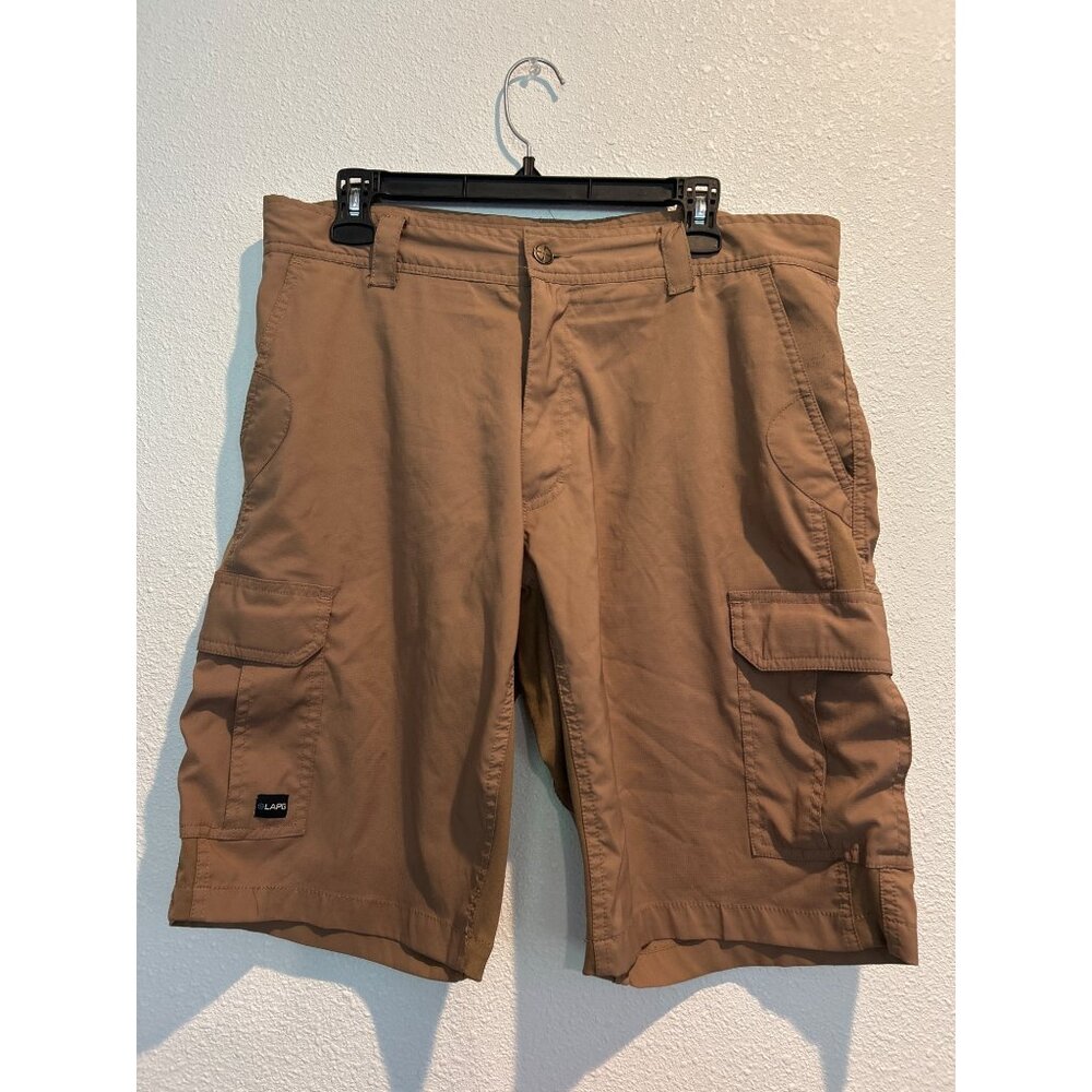 LAPG Cargo Shorts Mens Sz 34  Nylon Lightweight Stretch Gusset Outdoors